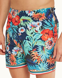 Multi Anemone Mid-Length Swim Shorts | Multicolour