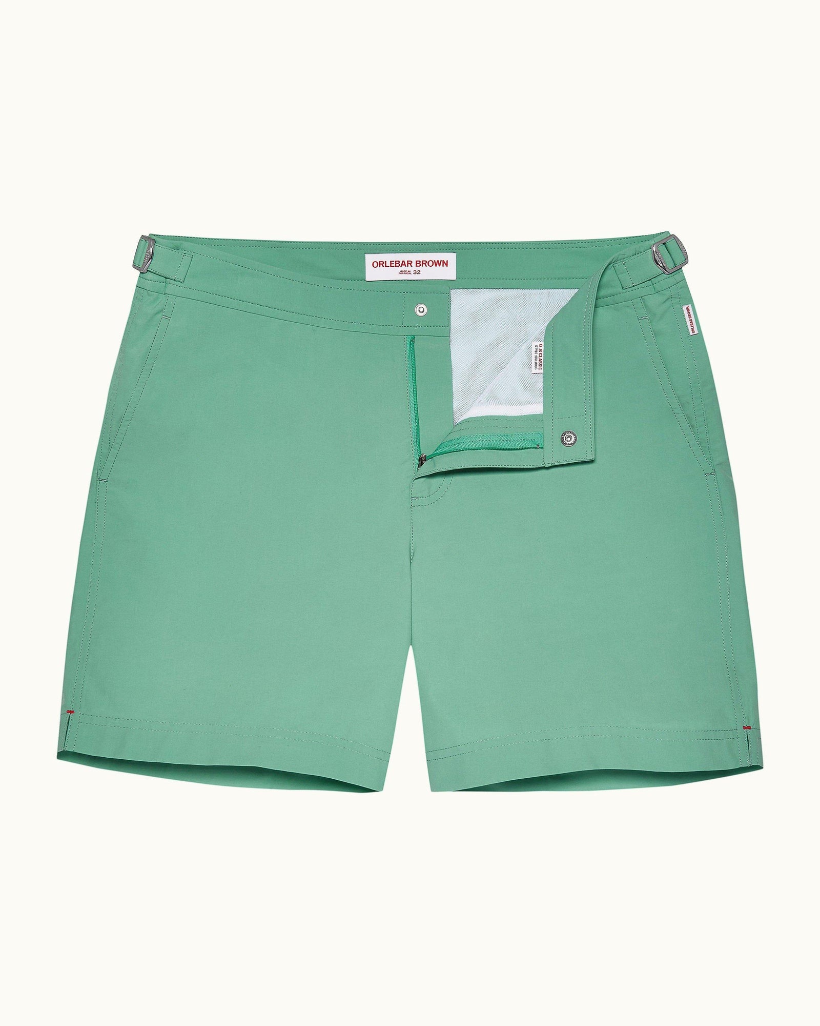 Bulldog Caribbean Green Mid-Length Swim Shorts | Caribbean