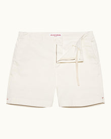 Sea Mist Corduroy Drawcord Mid-Length Shorts | Sea Mist