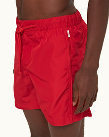 Bulldog Drawcord Vermillion Drawcord Mid-Length Swim Shorts | Vermillion