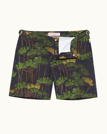 Bulldog Fantasy Floral Mid-Length Swim Shorts | Night Iris