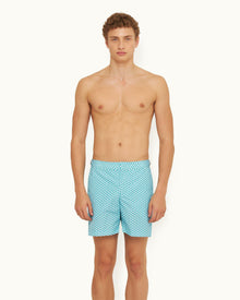Bulldog Crystal Sea Gyre Mid-Length Swim Shorts | Crystal Sea