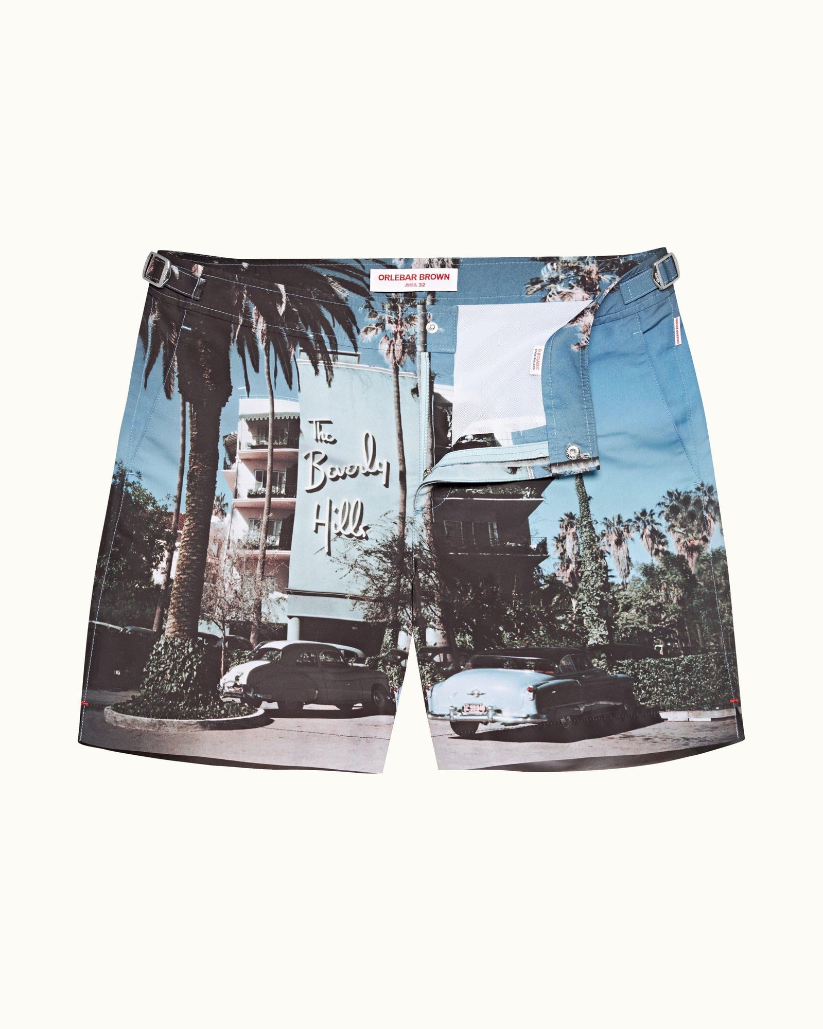 Bulldog Beverly Hills Photographic Print Mid-Length Swim Shorts | Beverly Hills