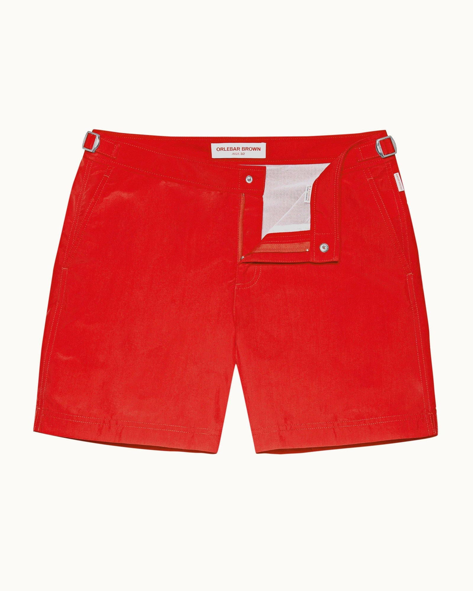 Bulldog Rescue Red Mid-Length Swim Shorts | Rescue Red