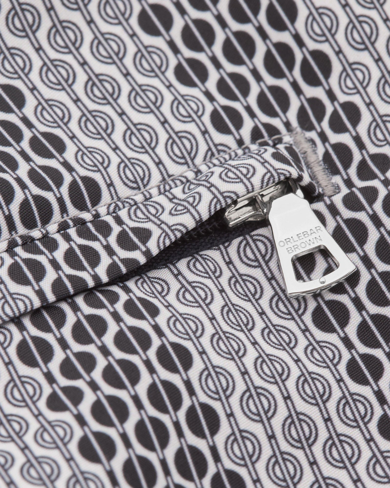 Kids | Bulldog Rills Print Mid-Length Swim Shorts Woven In France in Night Iris/White Sand colour | Night Iris/White Sand