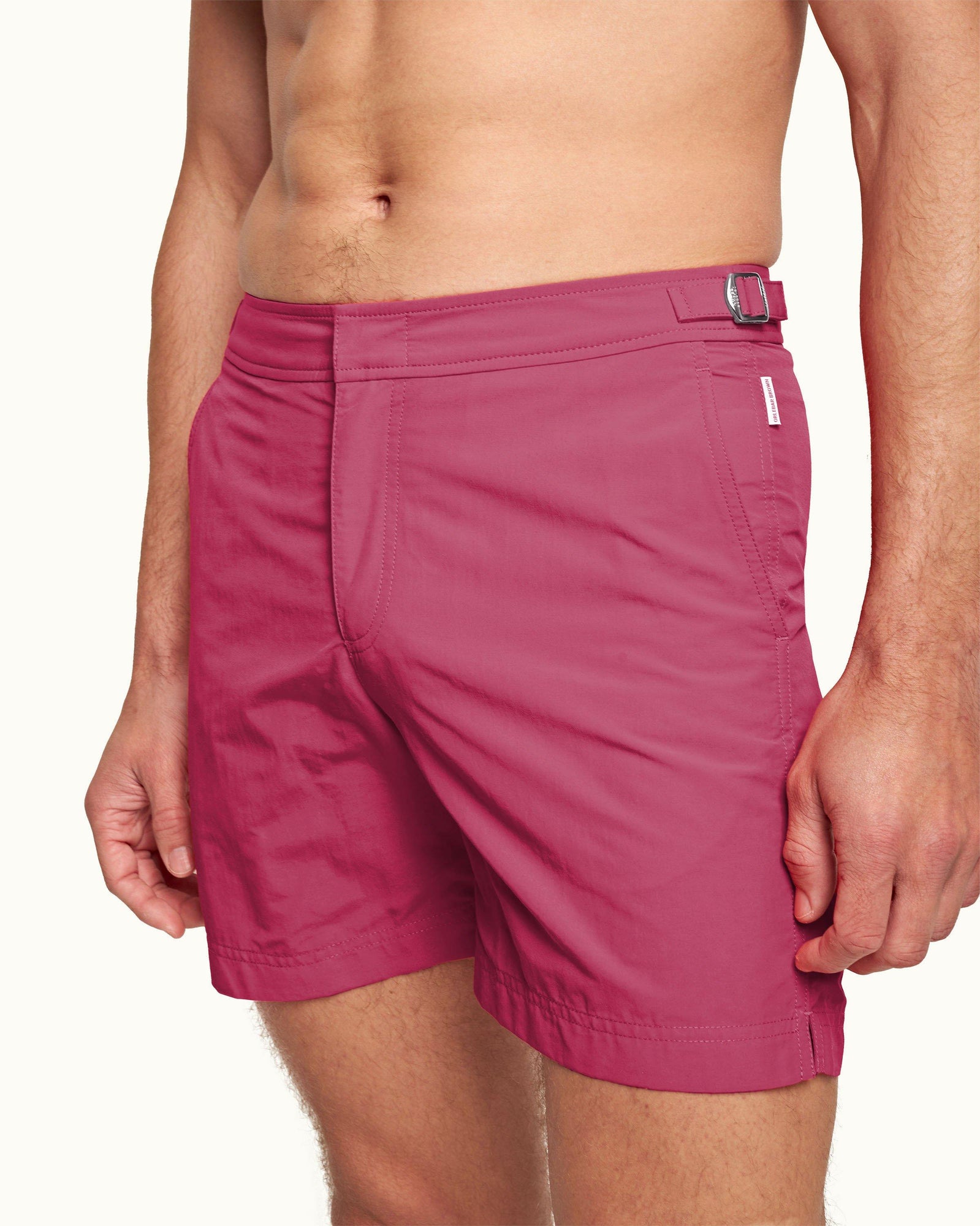 Mid-Length Swim Short In Sunset Pink | Sunset Pink