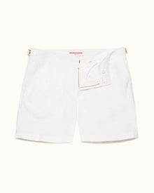 Bulldog Towelling White Mid-Length Double-Faced Towelling Shorts | White