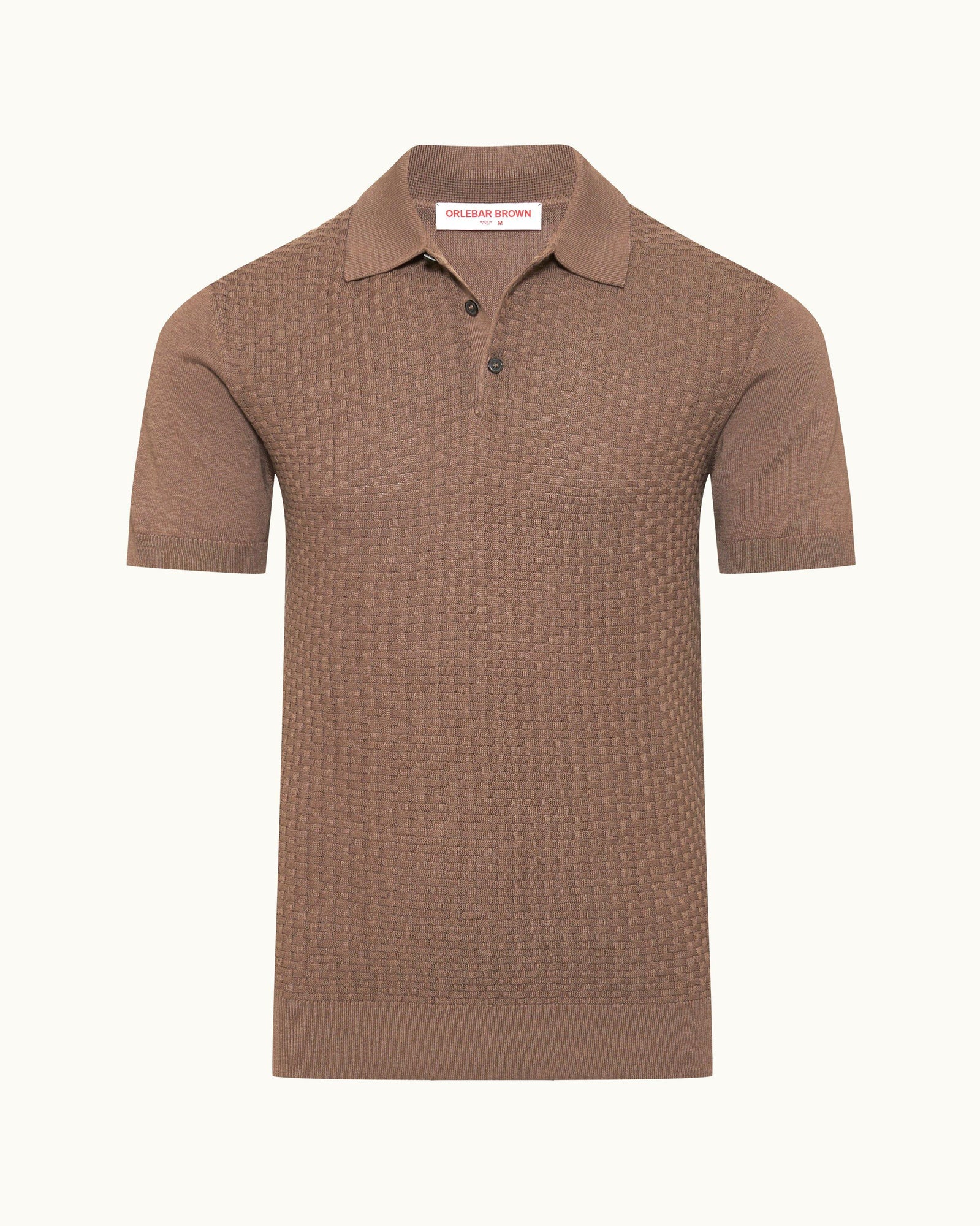 Burnham Silk Tailored Fit Jacquard Knit Silk-Cotton Polo Shirt Light Plum Wine Colour | Light Plum Wine