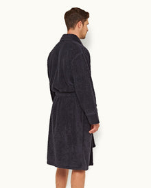 Dr No Towelling Robe Midnight Navy 007 Dr. No Towelling Bath Robe | Midnight Navy