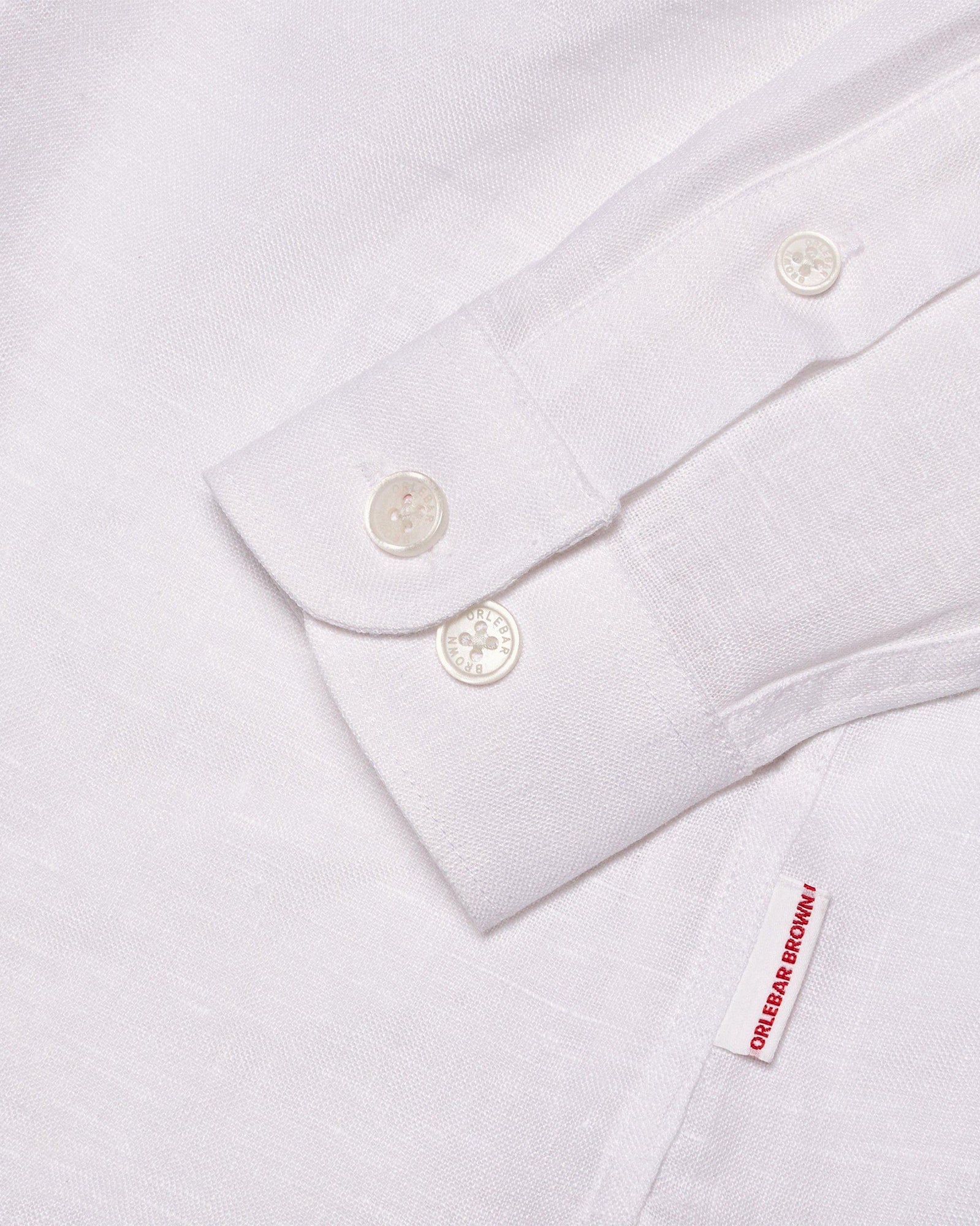 Kids | Diego Linen Kids' White Linen Relaxed Overhead Shirt | White