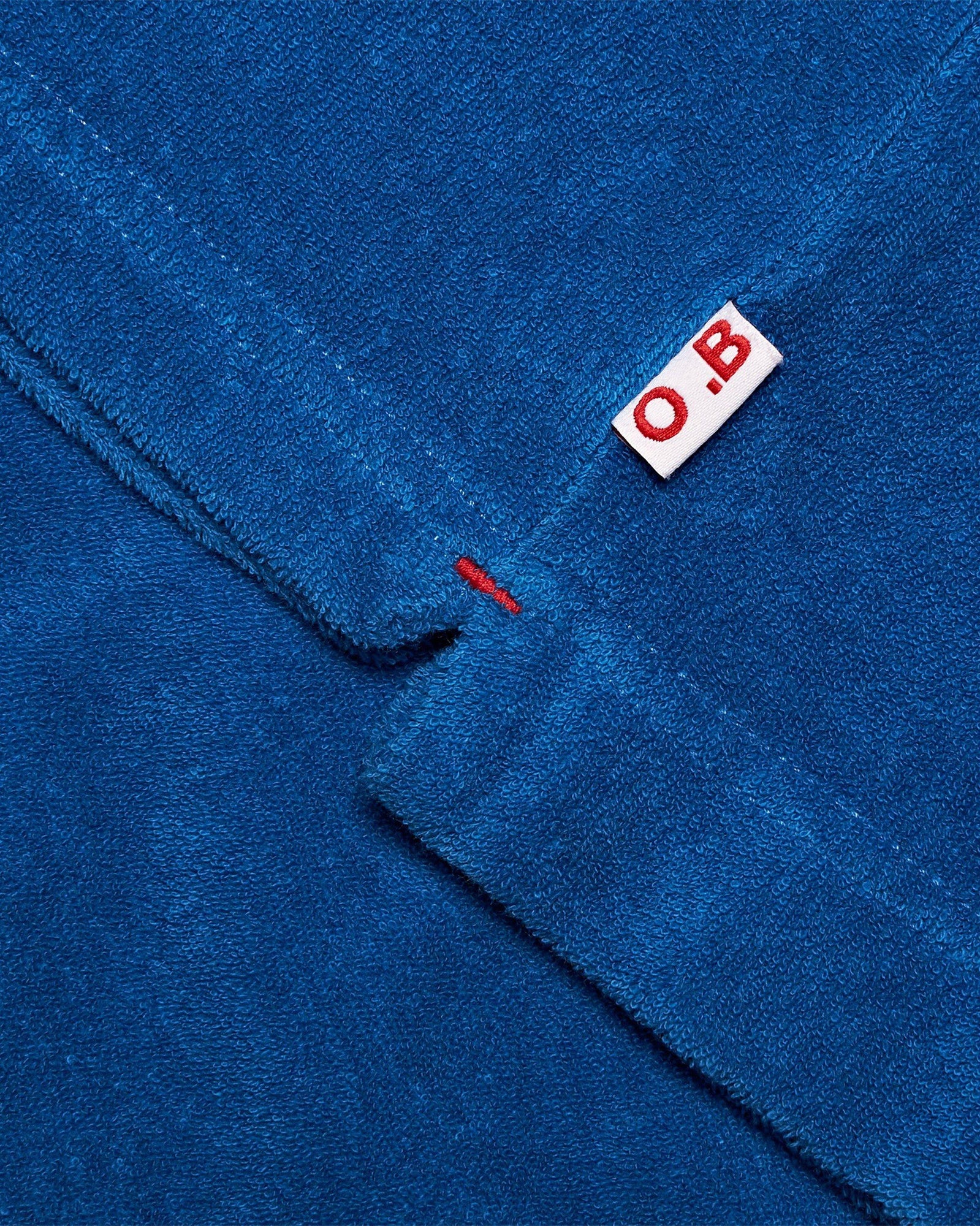 Kids | Signal Blue Organic Towelling Resort Polo Shirt | Signal Blue