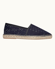 Indigo Solo Pastiche Multi-Stitch Espadrilles | Indigo