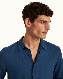 Men | Giles Indigo Shirt | Deep Indigo