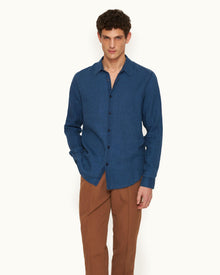 Men | Giles Indigo Shirt | Deep Indigo