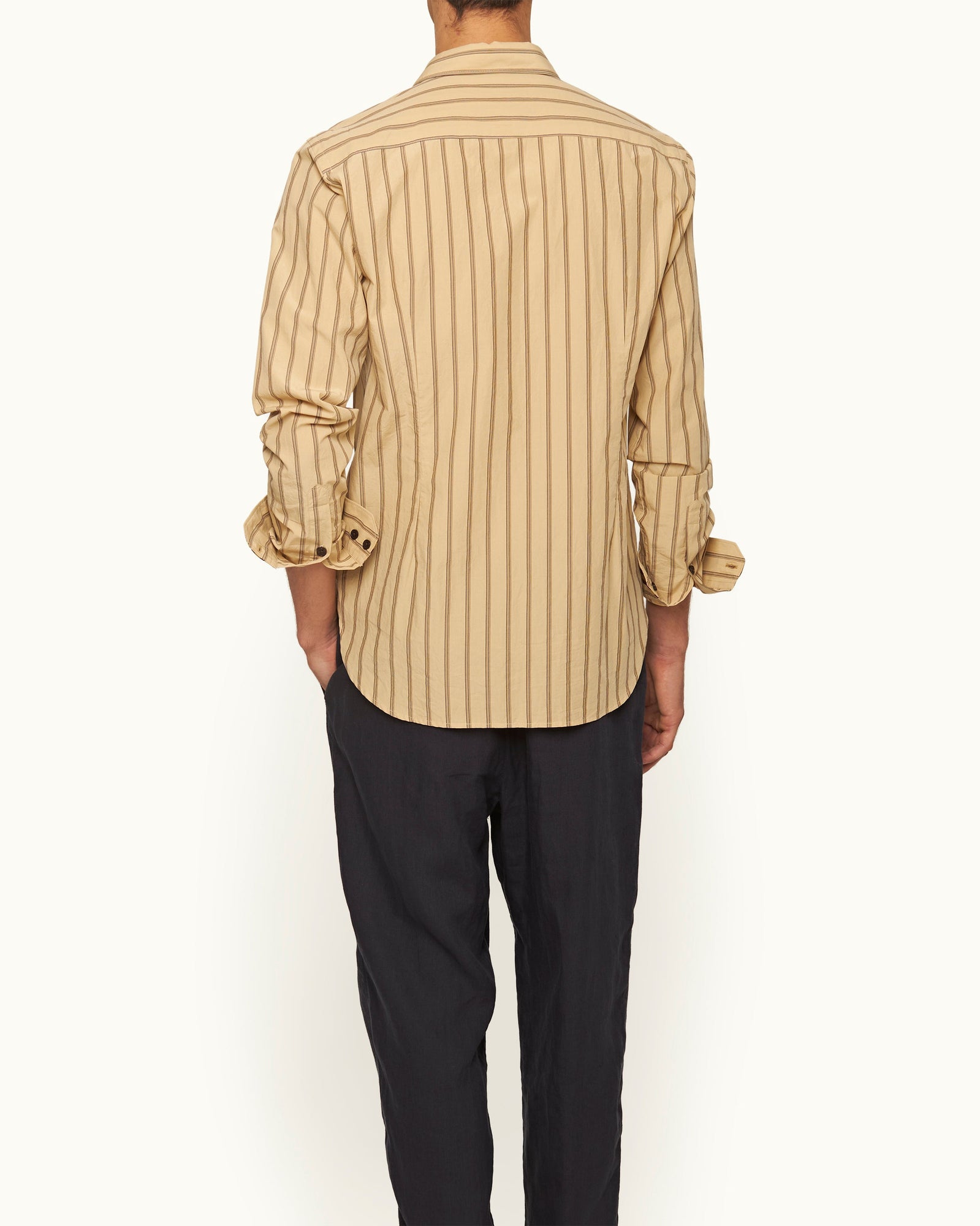 Men | Giles Stripe Shirt | Macchiato
