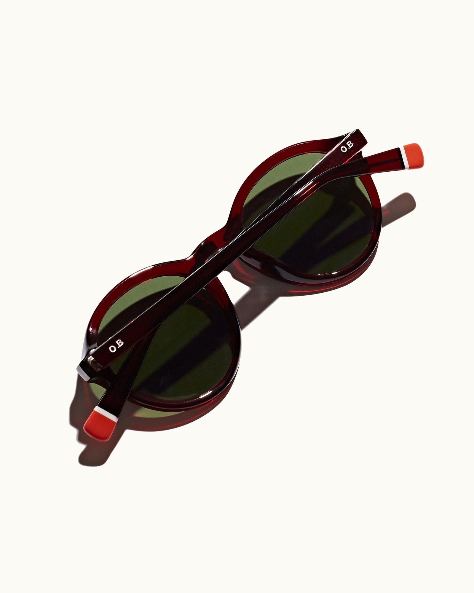 Harlyn Burgundy Round Sunglasses | Burgundy