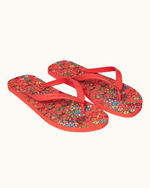 Vermillion Solo Fantasy Flip Flops | Vermillion