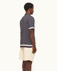 Dark Sapphire/Sea Mist Bandana Capri Collar Shirt | Dark Sapphire/Sea Mist