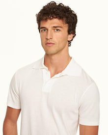 Jarrett Sandbar Classic Fit Knitted Rib Polo Shirt | Sandbar