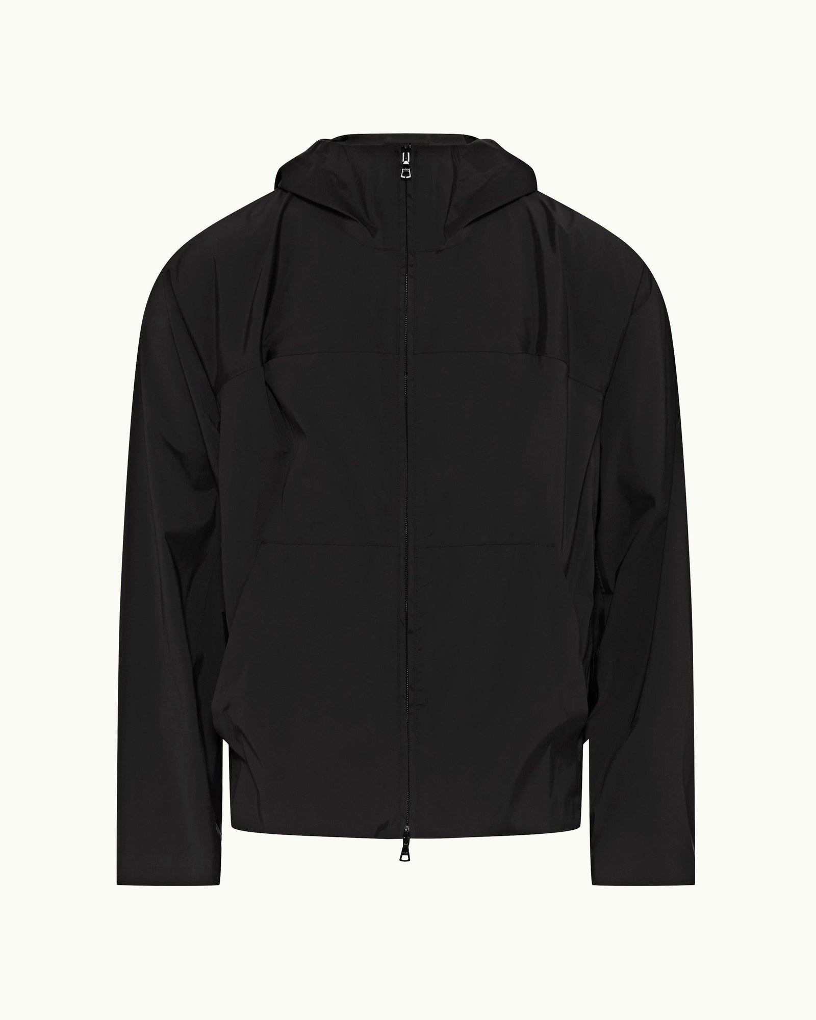 Black Relaxed Fit Shell Jacket | Black