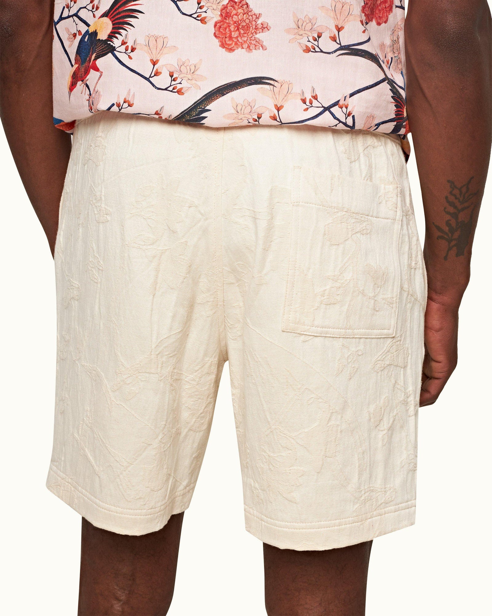 White Sand Flight Of Fantasy Relaxed Fit Shorts | White Sand