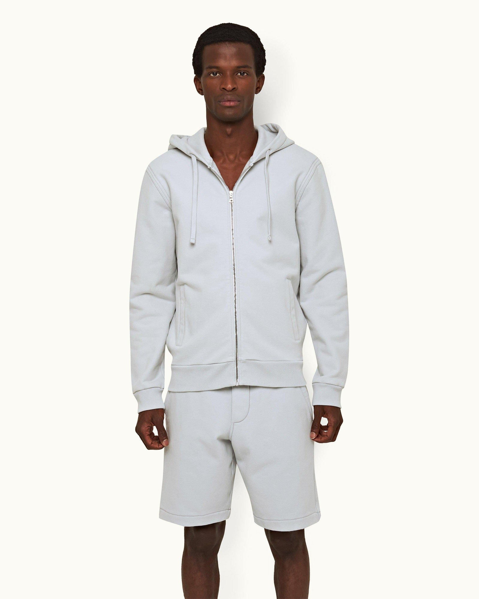 Serenity Blue Clasic Fit Zip-Thru Hooded Sweatshirt | Serenity Blue