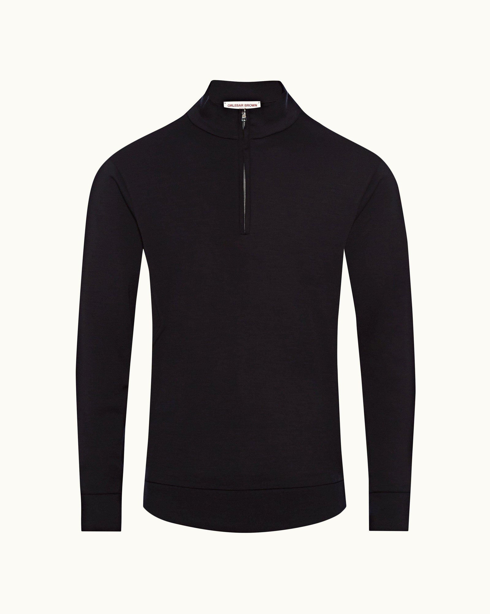 Night Iris Half-Zip Merino Jersey Pullover | Night Iris