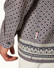 Ridley Taro Solmio Print Relaxed Fit Overhead Shirt | Taro