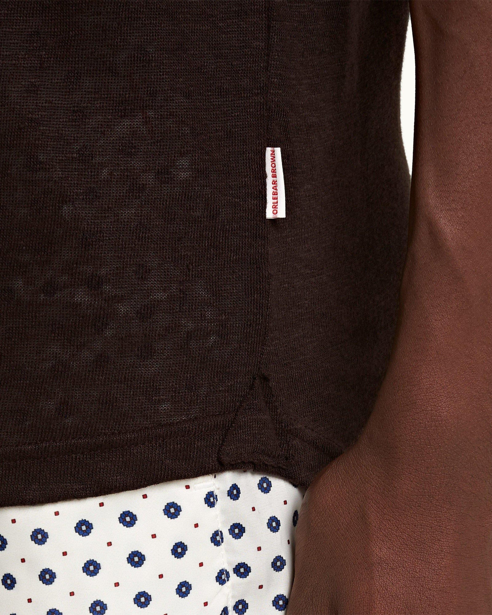 Truffle Tailored Fit Linen Polo Shirt | Truffle