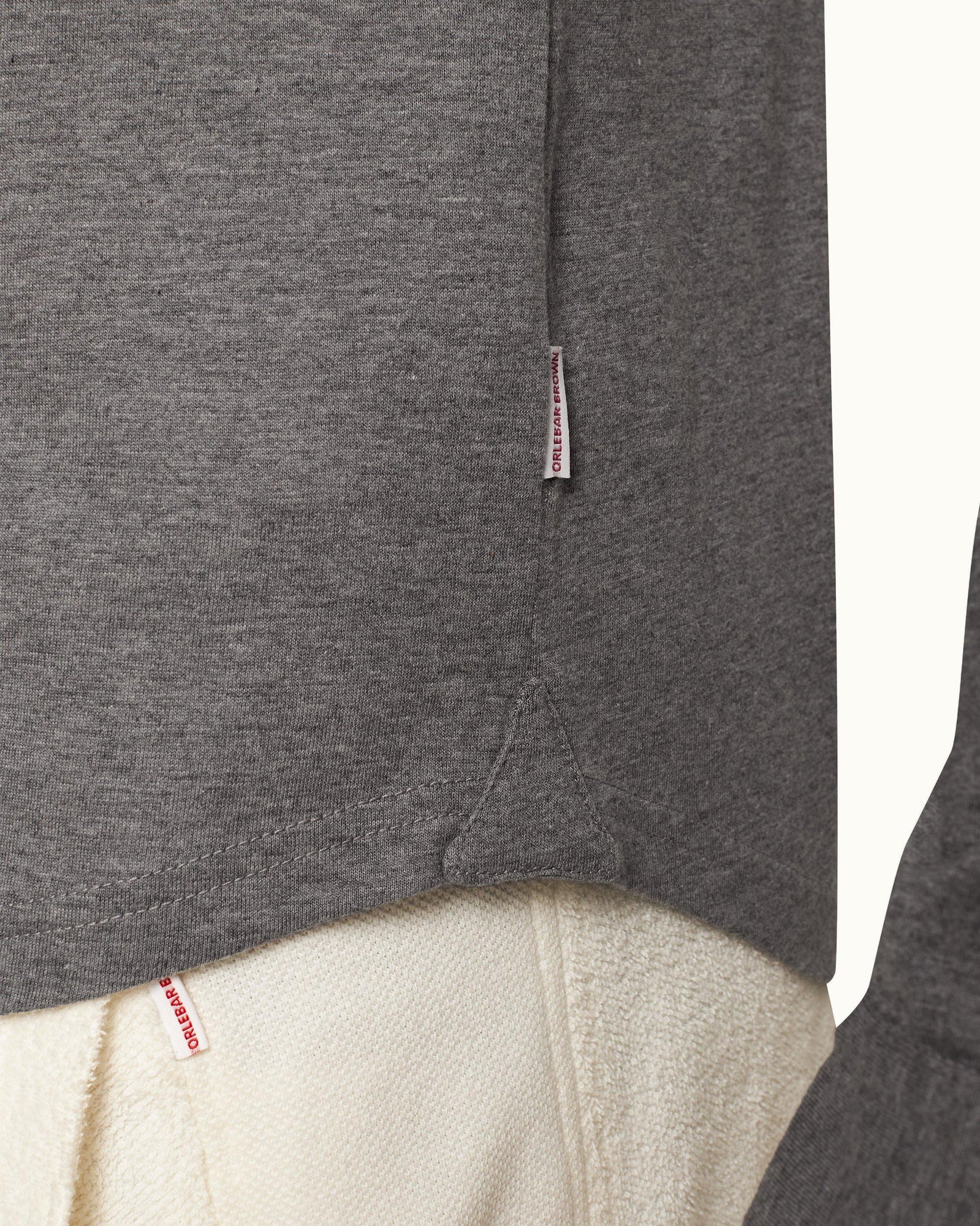 Cinder Tailored Fit Long-Sleeve Cotton-Silk Polo Shirt | Cinder