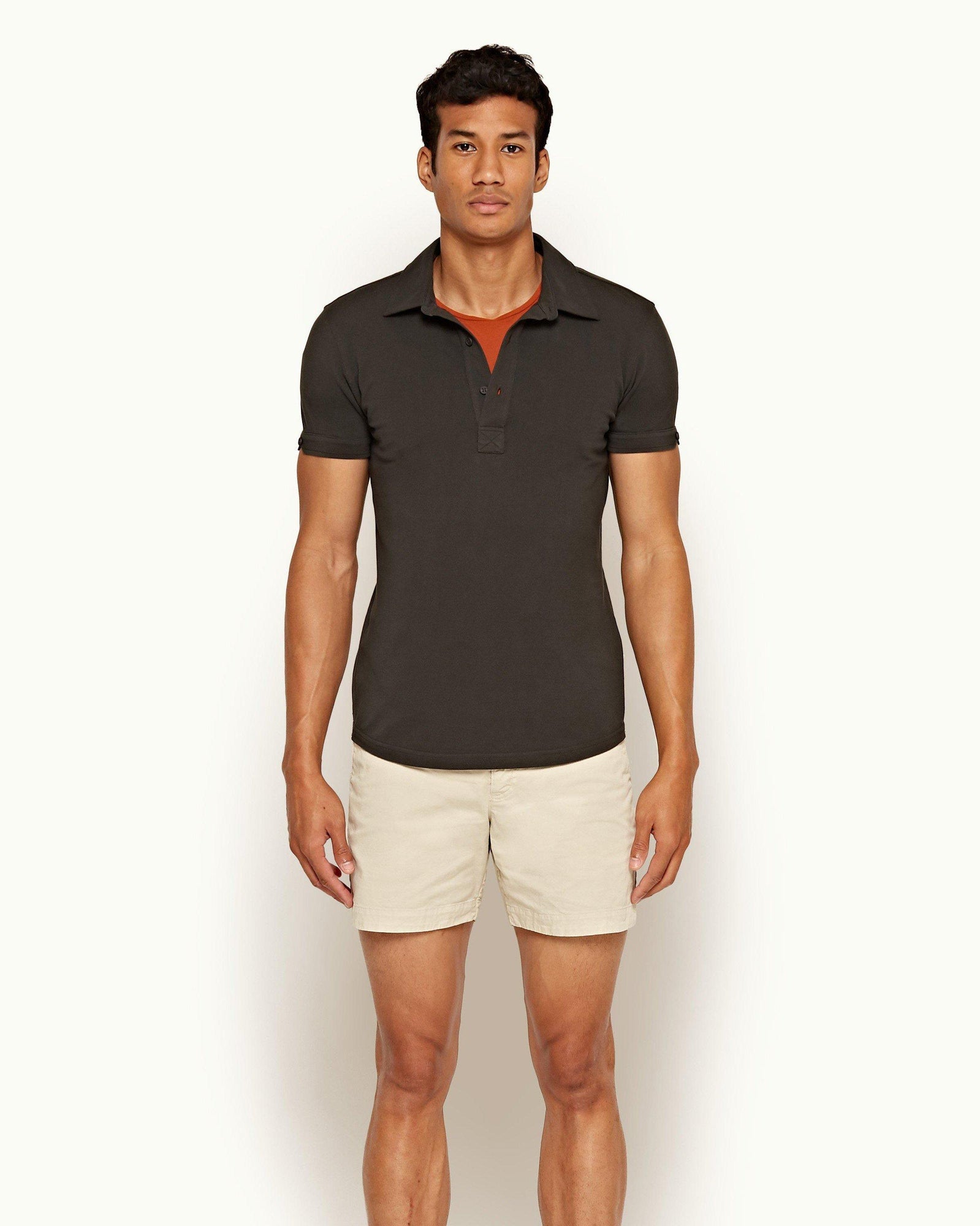 Kids | Sebastian Dark Umber Tailored Fit Polo Shirt | Dark Umber