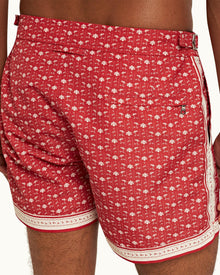 Vermillion/Sea Mist Bandana Shorter-Length Swim Shorts | Vermillion/Sea Mist
