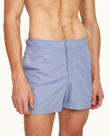Setter Shorter-Length Swim Shorts Woven In France in Springfield Blue | Springfield Blue