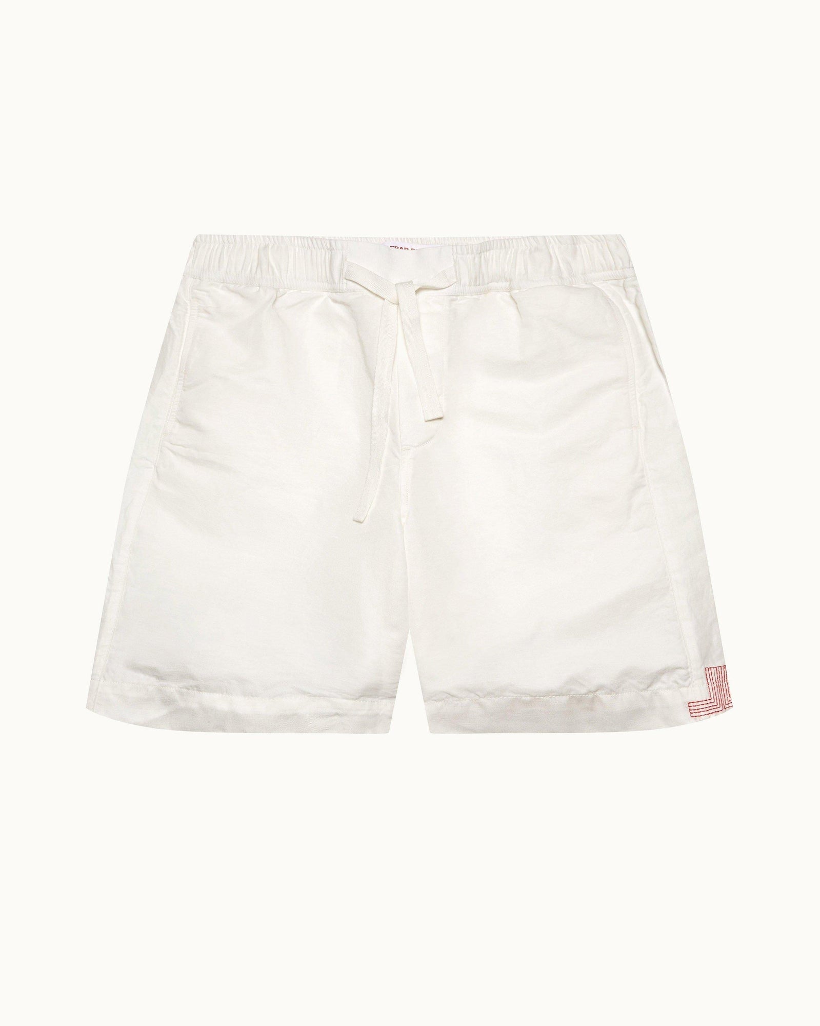 Sea Mist Relaxed Fit Mix Fabric Shorts | Sea Mist