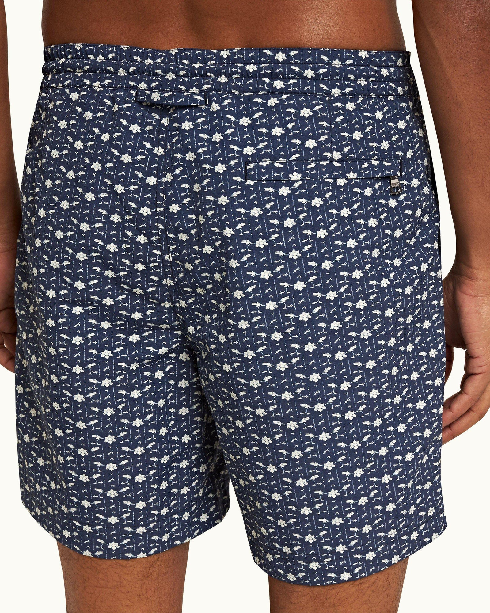Dark Sapphire/Sea Mist Bandana Drawcord Mid-Length Swim Shorts | Dark Sapphire/Sea Mist