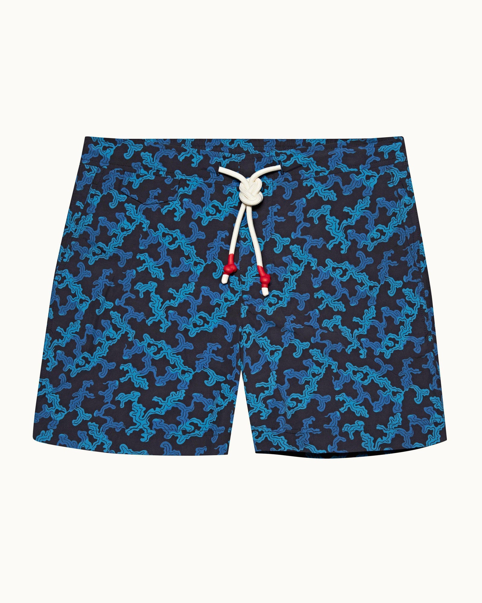 Dark Sapphire Current Drawcord Mid-Length Swim Shorts | Dark Sapphire