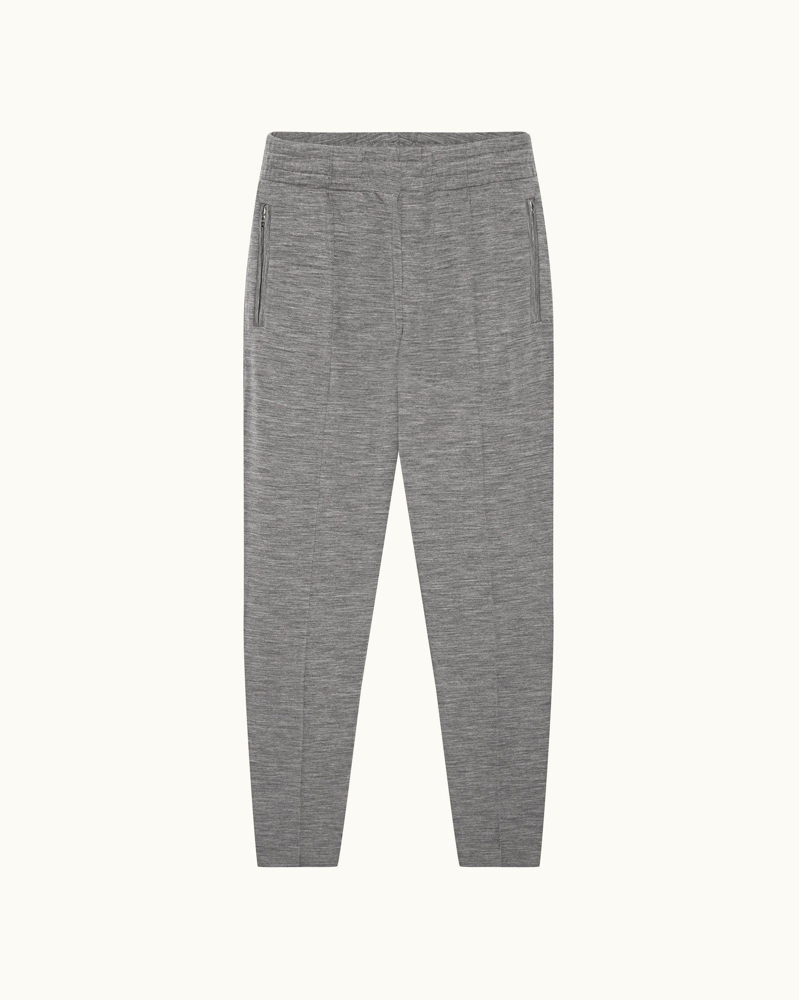 Grey Melange Smart Merino Classic Fit Sweatpants | Grey Melange