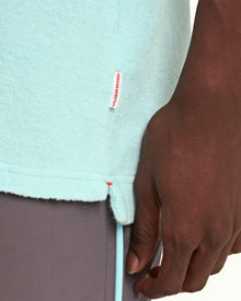 Terry Towelling Clear Sky Tailored Fit Resort Towelling Polo Shirt | Clear Sky