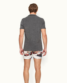 Terry Towelling Granite Towelling Resort Polo Shirt | Granite