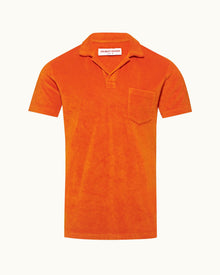 Tiger Lily Tailored Fit Organic Cotton Towelling Resort Polo Shirt | Tiger Lily