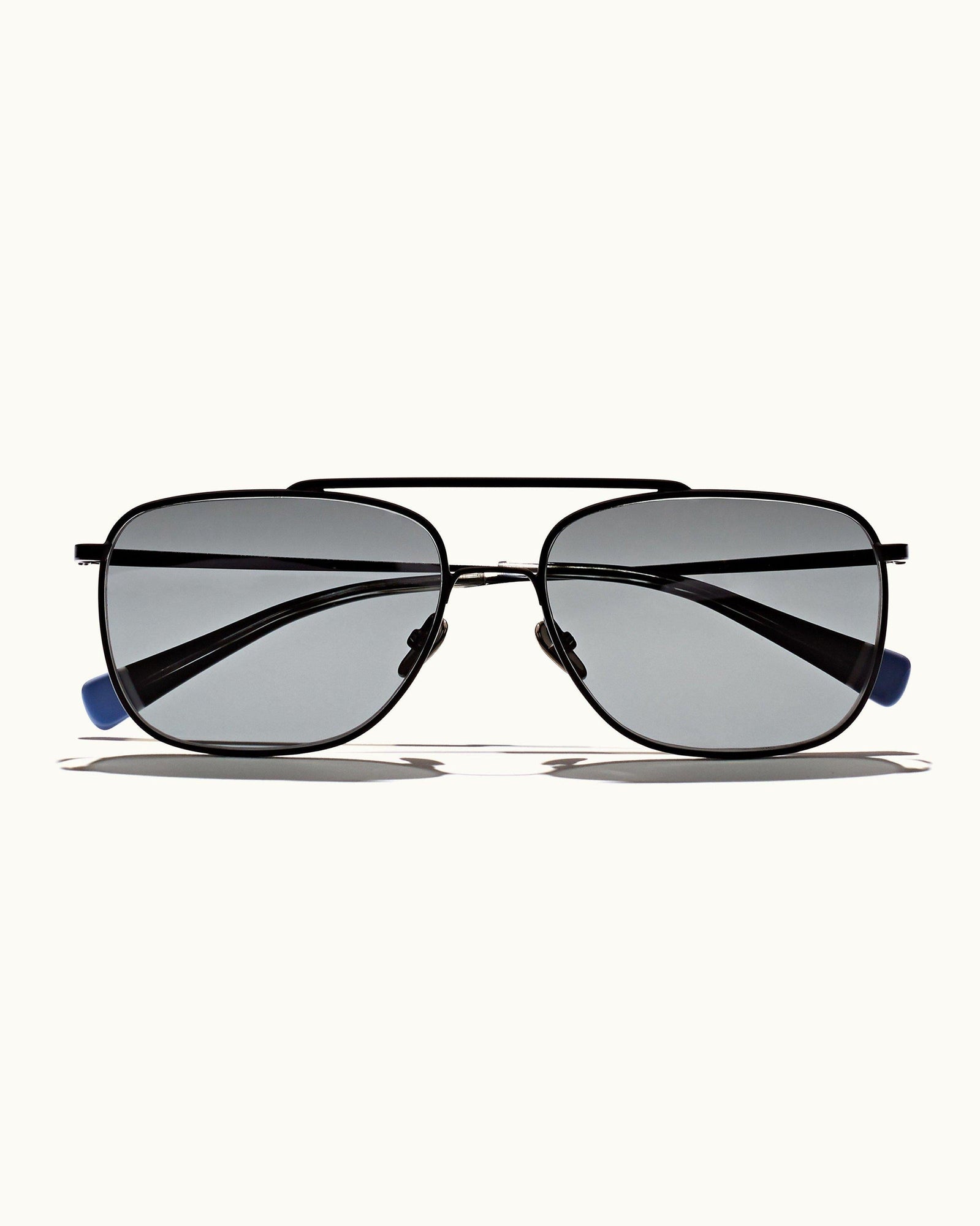 Tulum Satin Black Square Frame Sunglasses | Satin Black