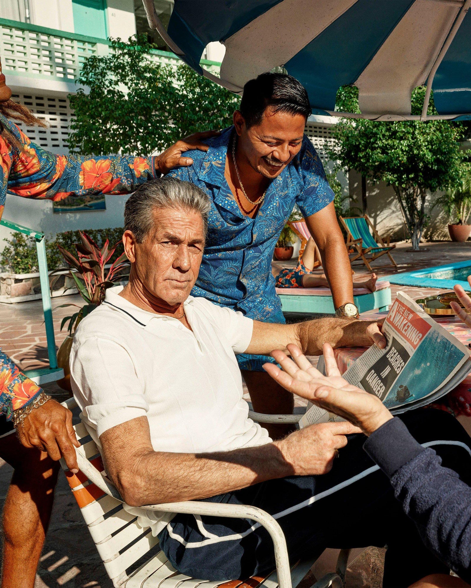 Cloud Tailored Fit Waffle Towelling Polo Shirt | Cloud