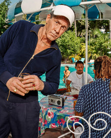 Night Iris Zip-Thru Contrast Binding Double-Faced Towelling Sweatshirt | Night Iris