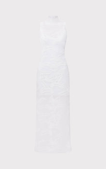 Sheer Jacquard Gown | Alabaster