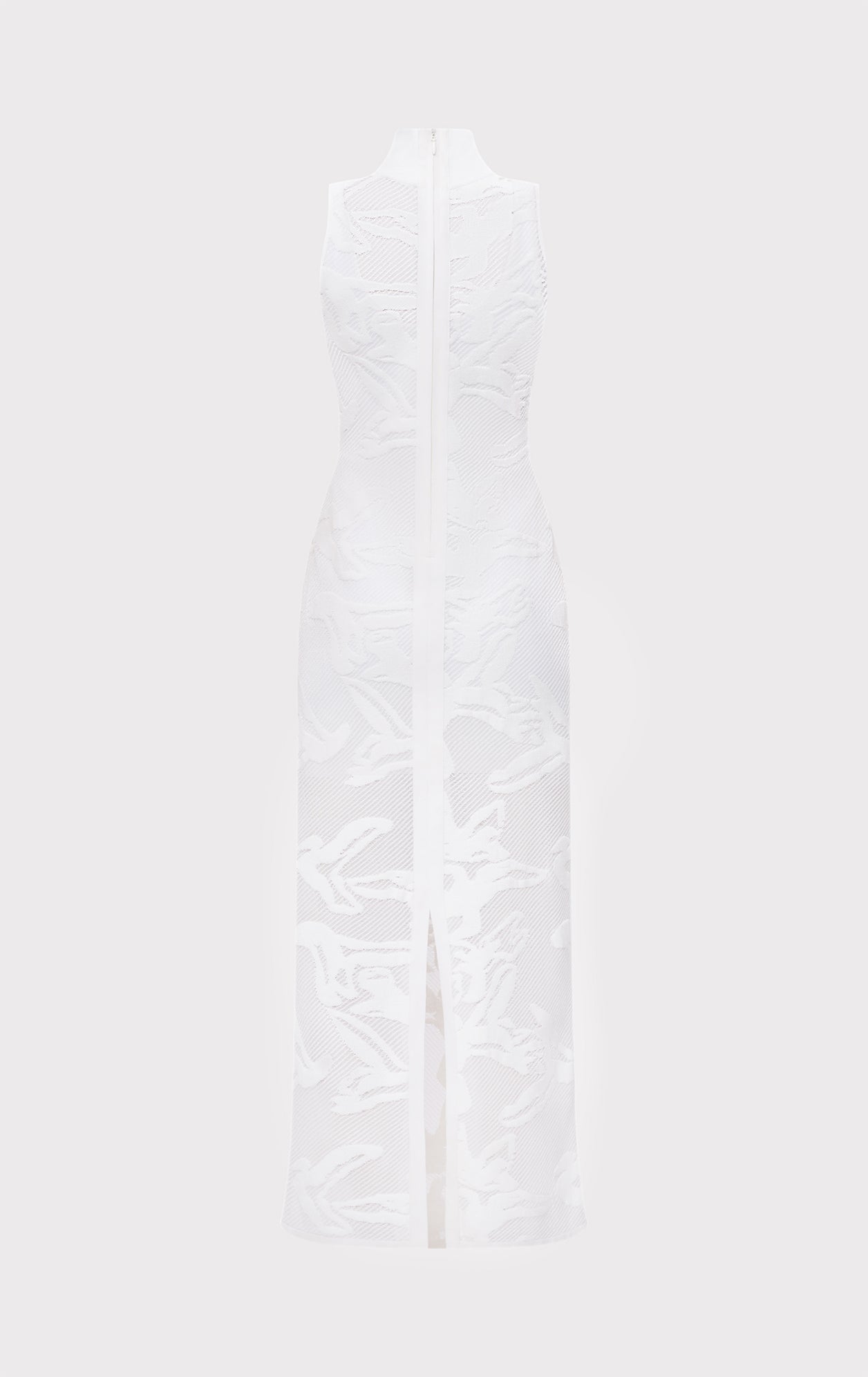 Sheer Jacquard Gown | Alabaster