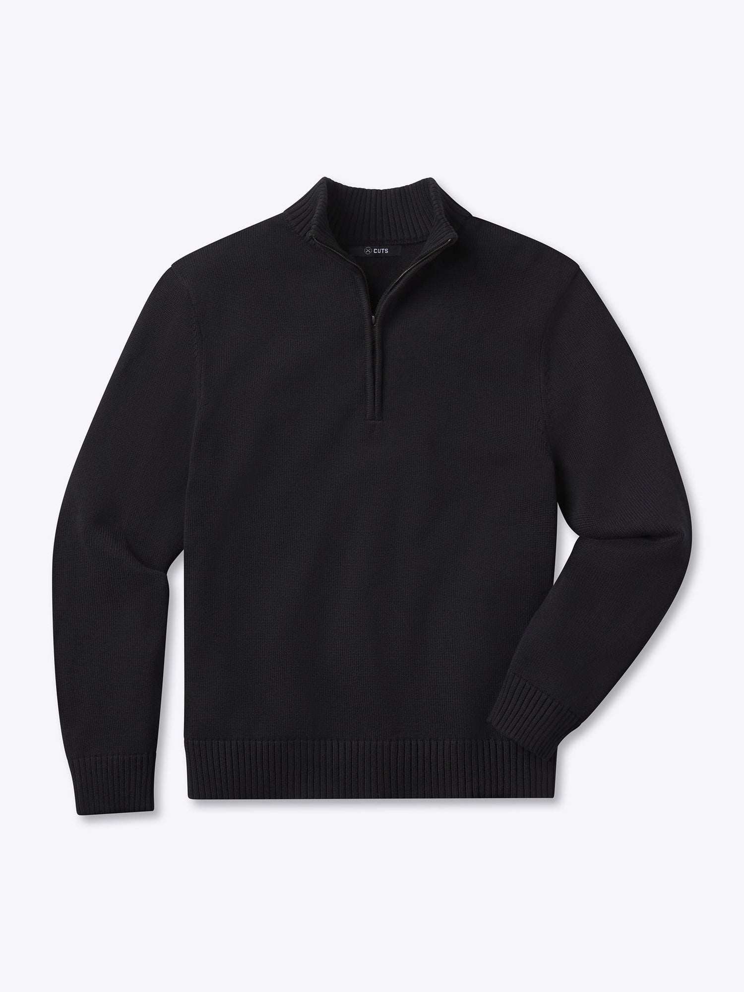 Mens | Odyssey Classic-Fit Sweater Q-Zip | Black