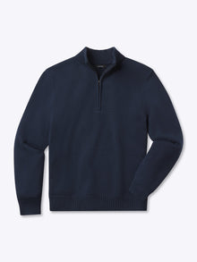 Mens | Odyssey Classic-Fit Sweater Q-Zip | Iron Navy