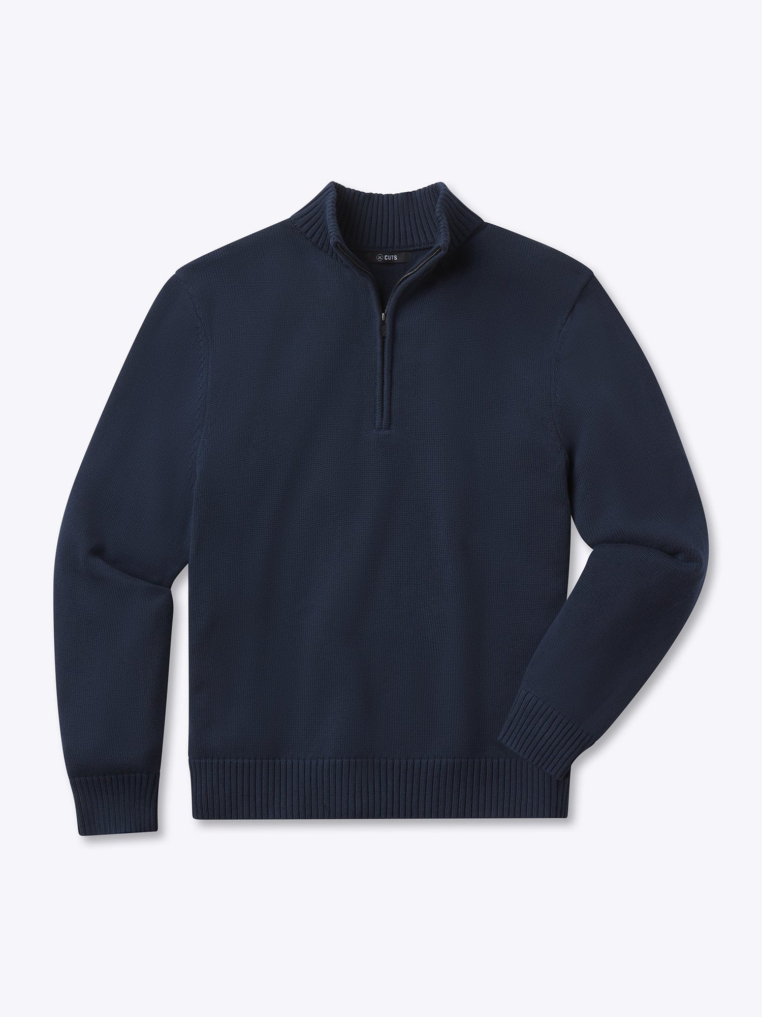 Mens | Odyssey Classic-Fit Sweater Q-Zip | Iron Navy