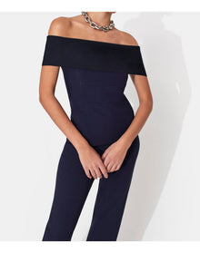 Off The Shoulder Jumpsuit | Midnight