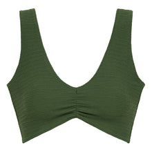 Kim Variation Top | Olive Micro Scrunch